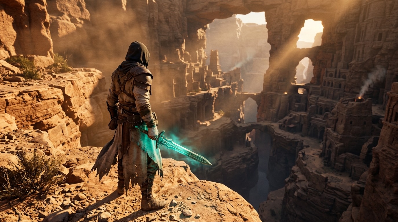 A 3D action scene